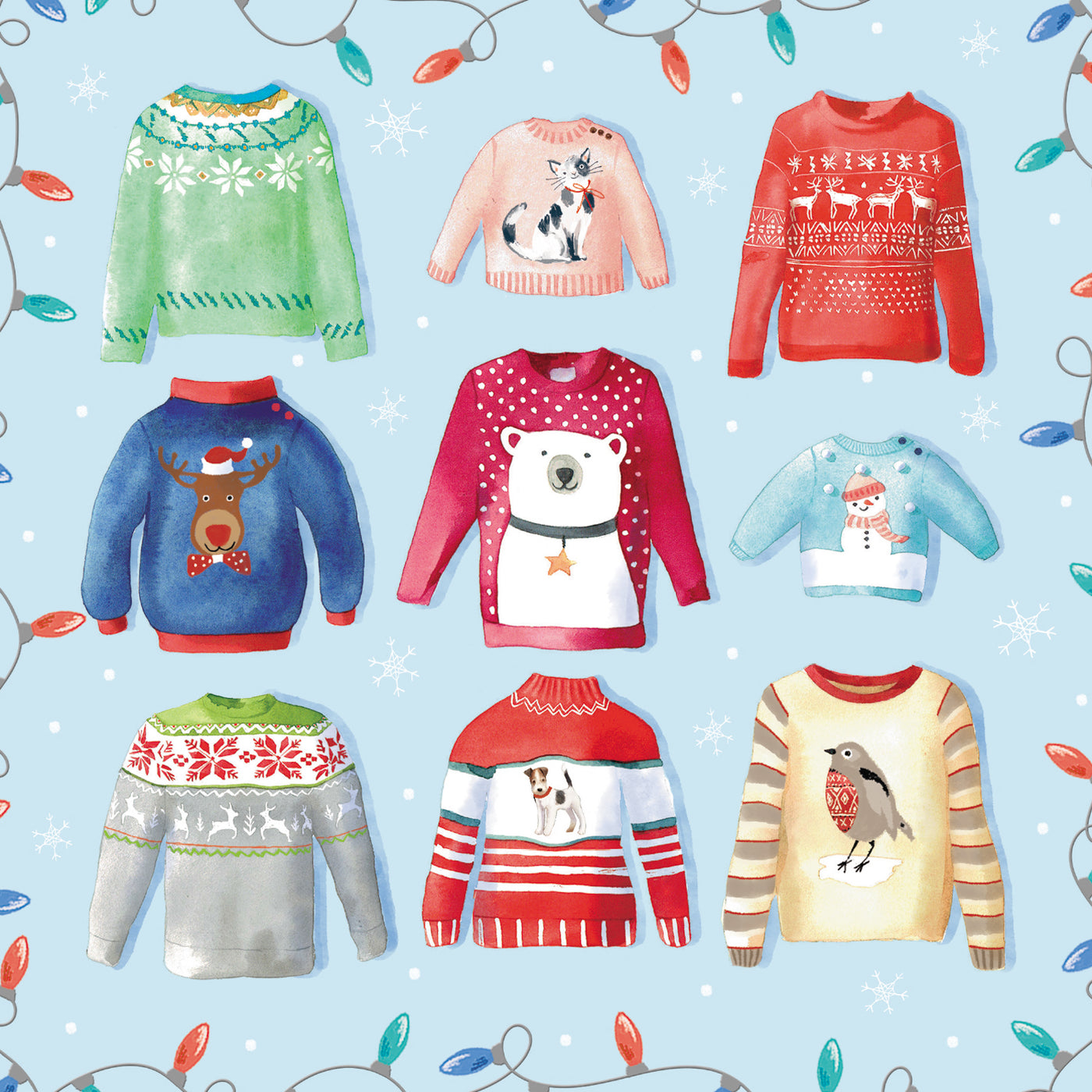Christmas Jumpers - 10 Christmas Cards