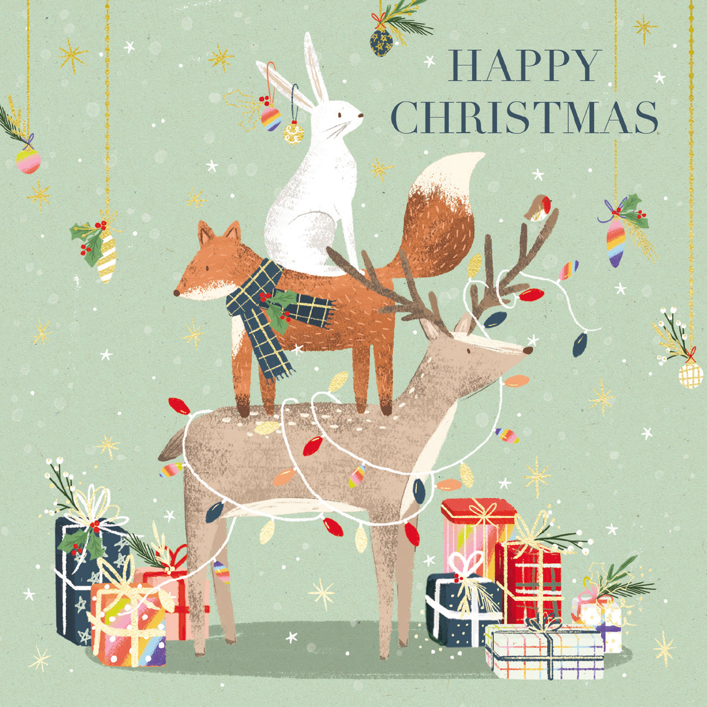Forest Fauna Tree - 10 Christmas Cards