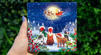 Good Bye Santa Paws - 10 Christmas Cards