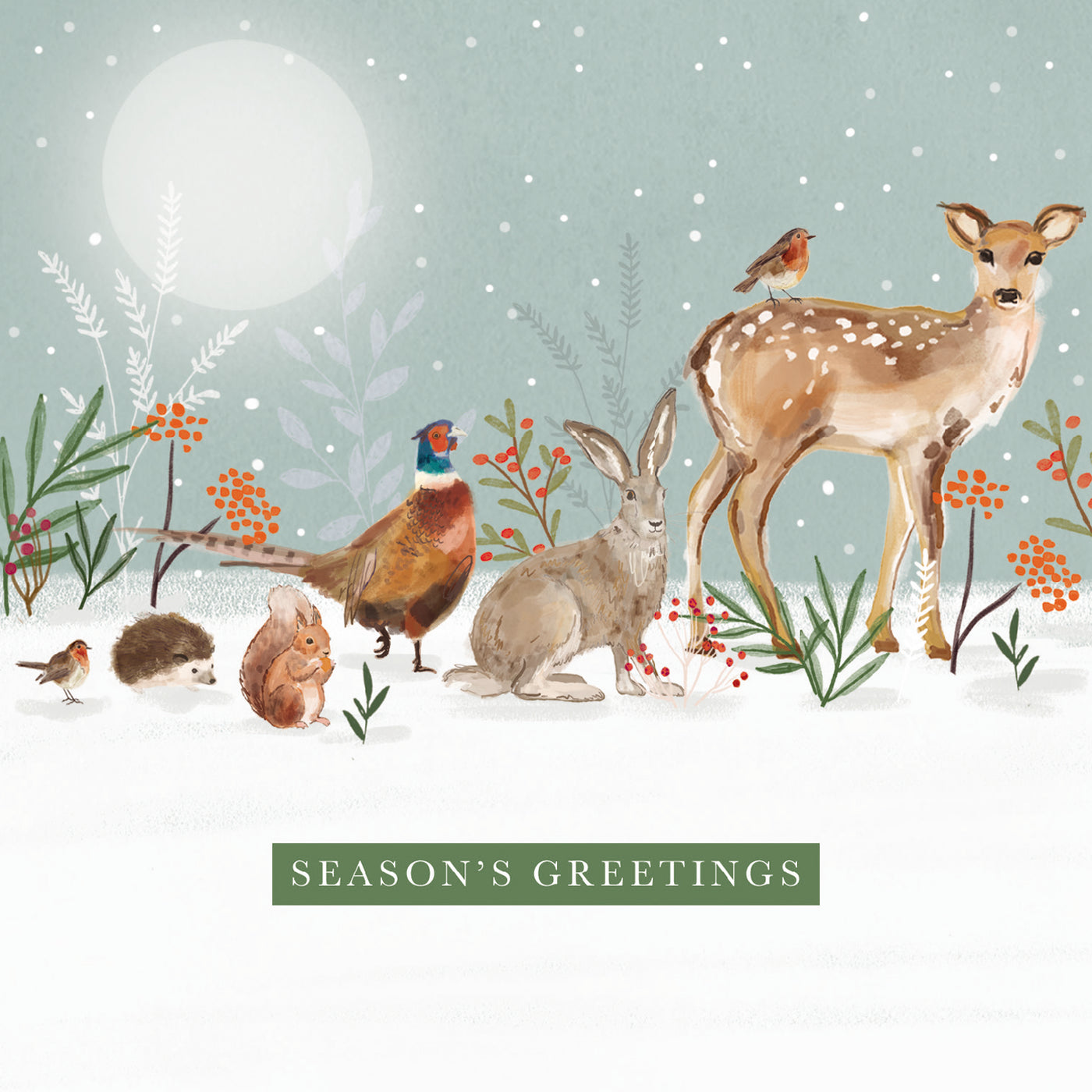 Wildlife Parade - 10 Christmas Cards